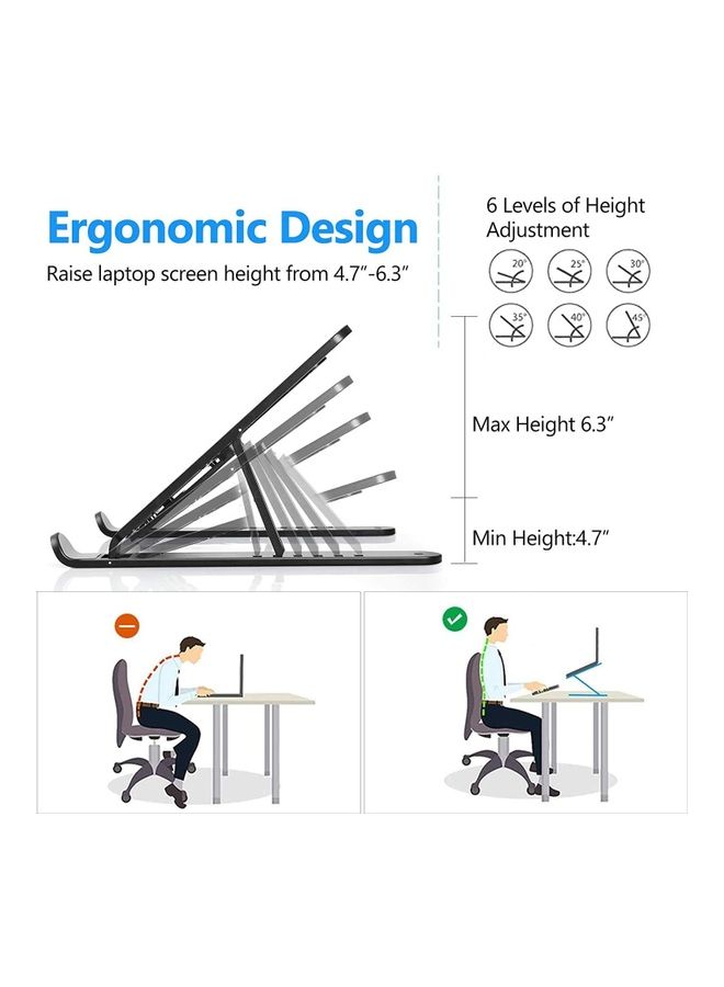Portable Laptop Stand Grey  - Image 2