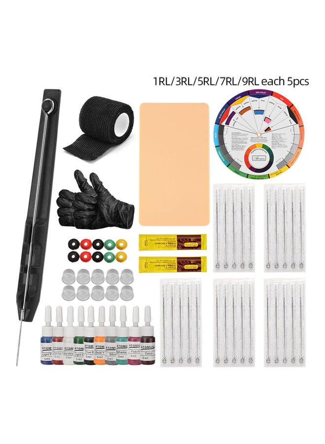 Hand Poke and Stick Tattoo Kit Multicolour - Image 1