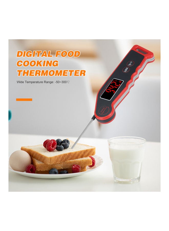 KKmoon LED Digital Food Temperature Meter with Magnet Adsorption Red/Black - Image 4