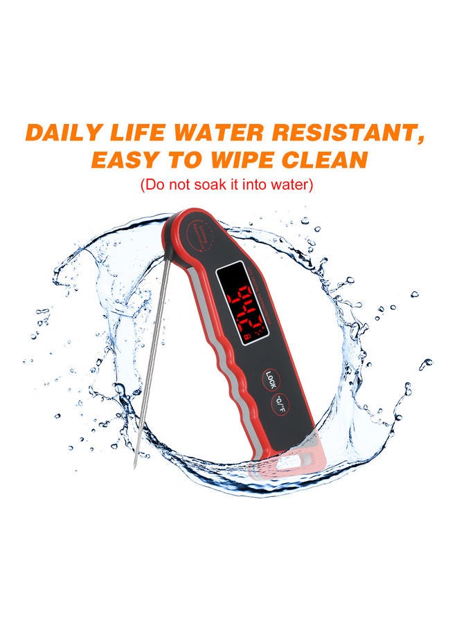 KKmoon LED Digital Food Temperature Meter with Magnet Adsorption Red/Black - Image 5