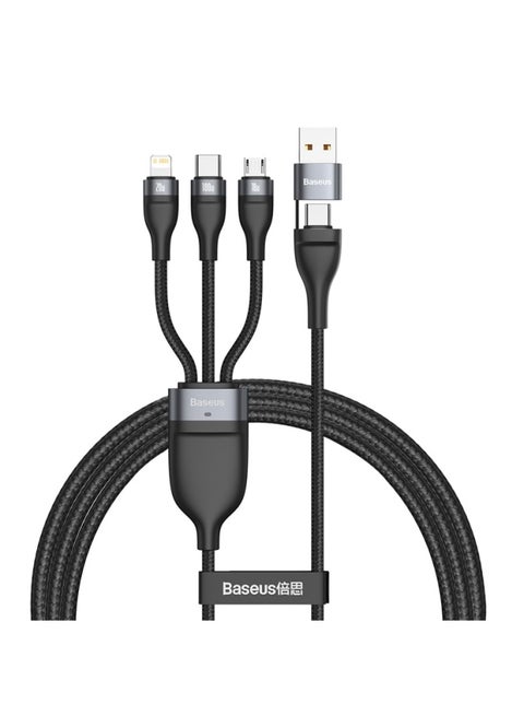 Fast Charging USB C to C 100W Lightning 20W And Micro 18W, Flash Series USB Data Cable Max 1.2M Compatible For Apple 13/12/11 Series, MacBook, iPad, Xiaomi, Samsung, Huawei, And More Black
