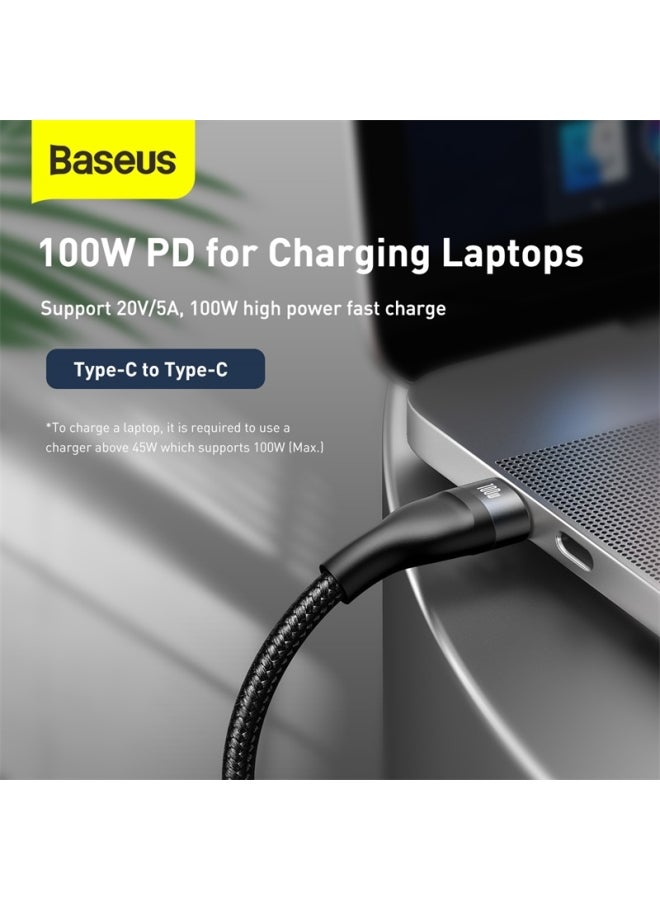 Baseus - Fast Charging USB C to C 100W Lightning 20W And Micro 18W, Flash Series USB Data Cable Max 1.2M Compatible For Apple 13/12/11 Series, MacBook, iPad, Xiaomi, Samsung, Huawei, And More Black - Image 1