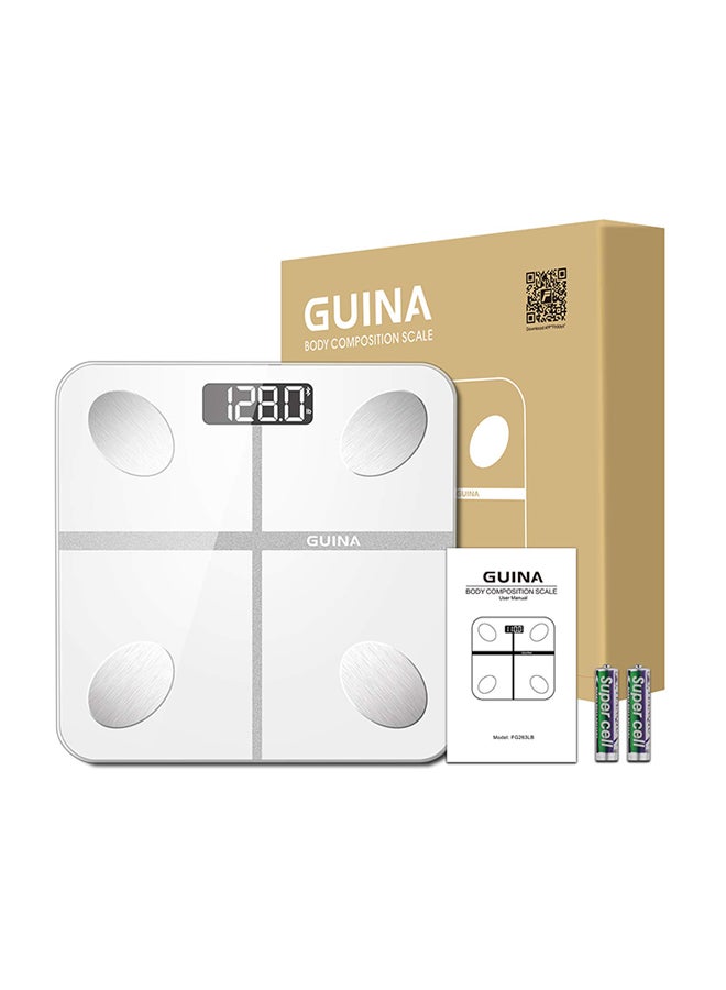 Smart Digital Bluetooth Weight Scale White 10.2x10.2x0.85inch  - Image 5