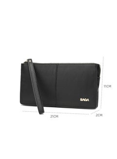 SAGA Classy Solid Logo Wallet Black  - Image 5