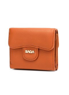 SAGA Classy Solid Logo Wallet Brown  - Image 1