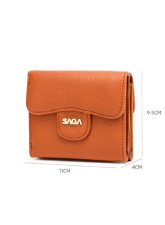 SAGA Classy Solid Logo Wallet Brown  - Image 5