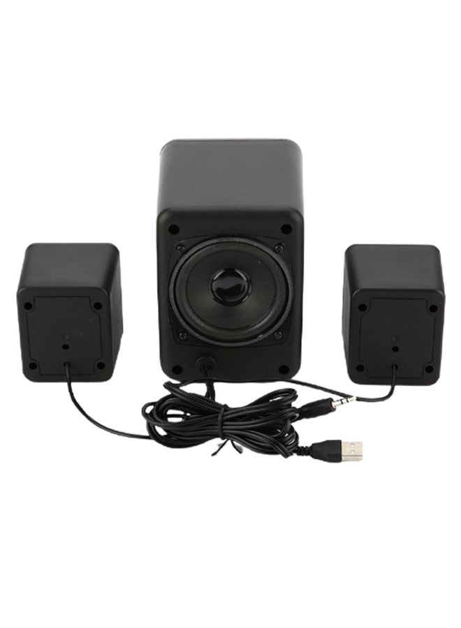 صدى مكبر صوت لاسلكي مزود بمنفذ USB ويعمل بالبلوتوث أسود  - Image 3