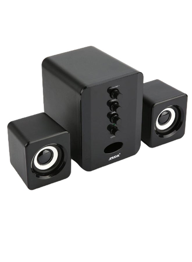 صدى مكبر صوت لاسلكي مزود بمنفذ USB ويعمل بالبلوتوث أسود  - Image 4