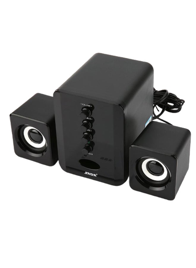 صدى مكبر صوت لاسلكي مزود بمنفذ USB ويعمل بالبلوتوث أسود  - Image 5