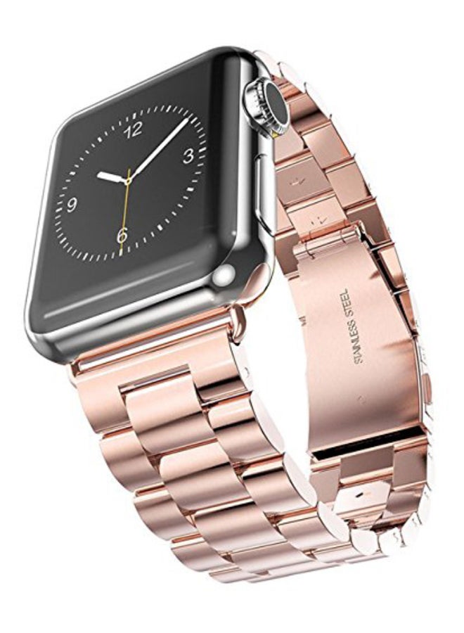 MARGOUN Replacement Band For Apple Watch Series 5 Rose Gold - Image 3