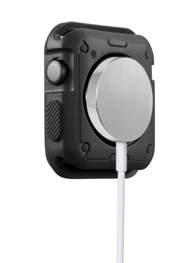 Ozone Protective Case Cover For Apple Watch Series 4/5 44 mm Black/Silver - Image 5