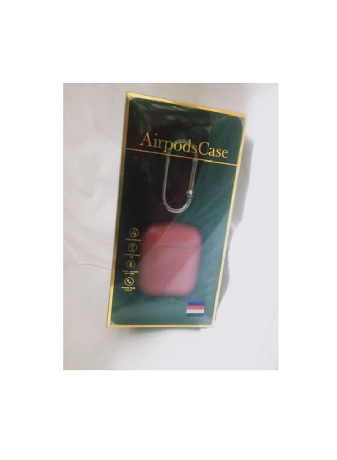Generic - Leather Headset Case Protective Cover For AirPods Red - Image 1