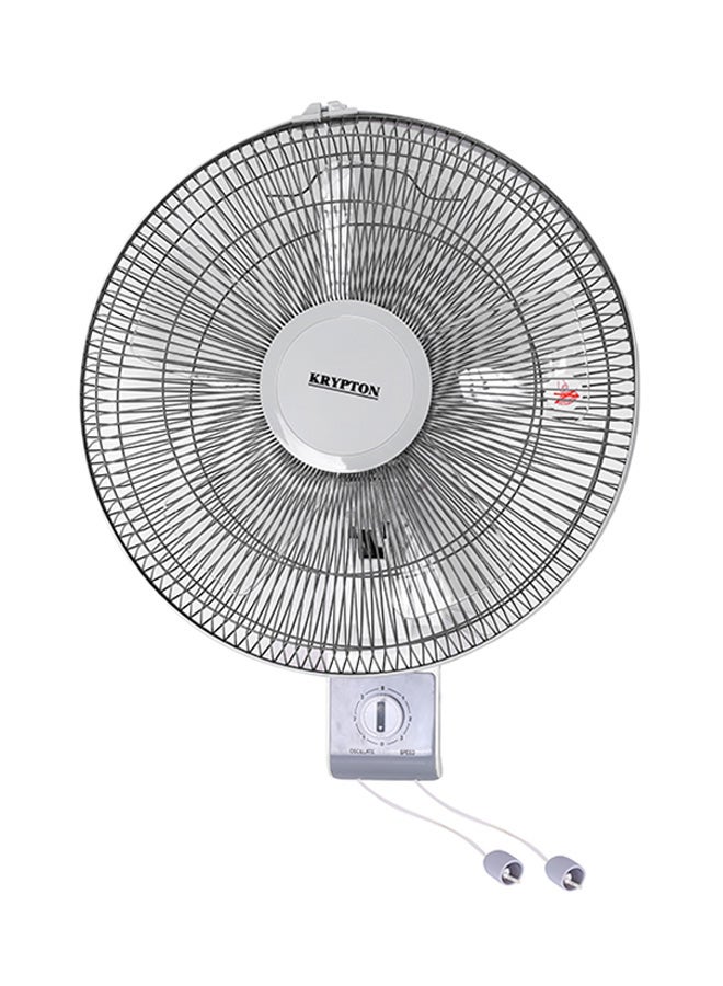 16 Inch Wall Mounted Fan With Oscillating/Rotating 3 Speeds 60.0 W KNF6111-F White - v1618046381/N46222550A_1