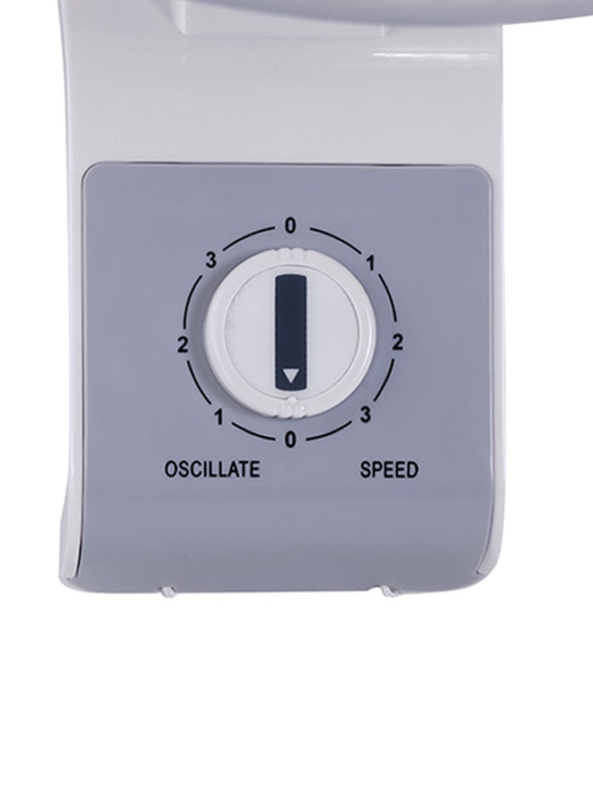 KRYPTON 16 Inch Wall Mounted Fan With Oscillating/Rotating 3 Speeds 60.0 W KNF6111-F White  - Image 3