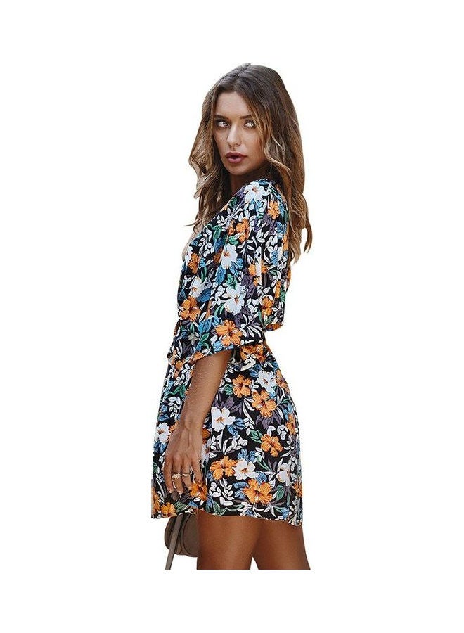 Printed Mini Dress Multicolour - Image 2