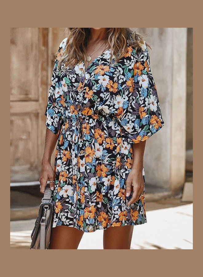 Printed Mini Dress Multicolour - Image 1