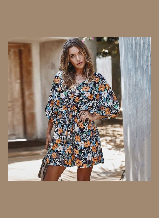 Printed Mini Dress Multicolour - Image 3