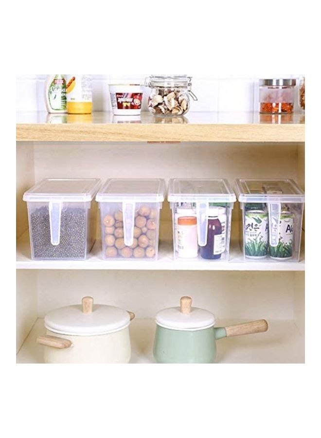VALUXE - 3-Piece Kitchen Storage Containers With Handle Clear 31x15x16.5cm - Image 1