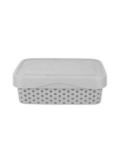 El Helal & Golden Star Arabesque Storge Box  5 L Grey 5Liters 