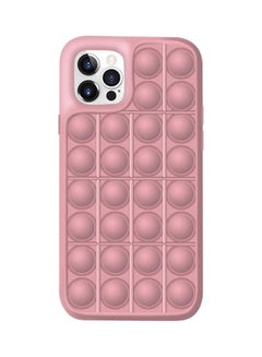 Push Pop Bubble Fidget Sensory Toy Design Phone Case For Apple iPhone 12 Pro Pink