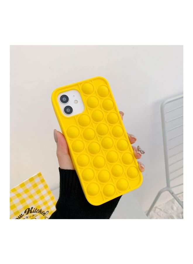 XiuWoo Pop Fidget Bubble Protective Cover For Apple iPhone 12/12 Pro Yellow - Image 2
