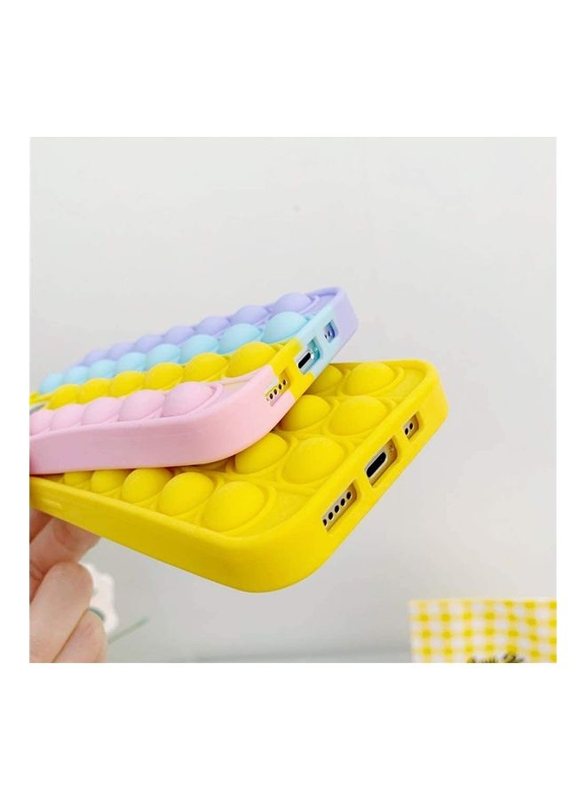 XiuWoo Pop Fidget Bubble Sensory Toy Protective Cover For Apple iPhone 12 Mini Yellow - Image 4