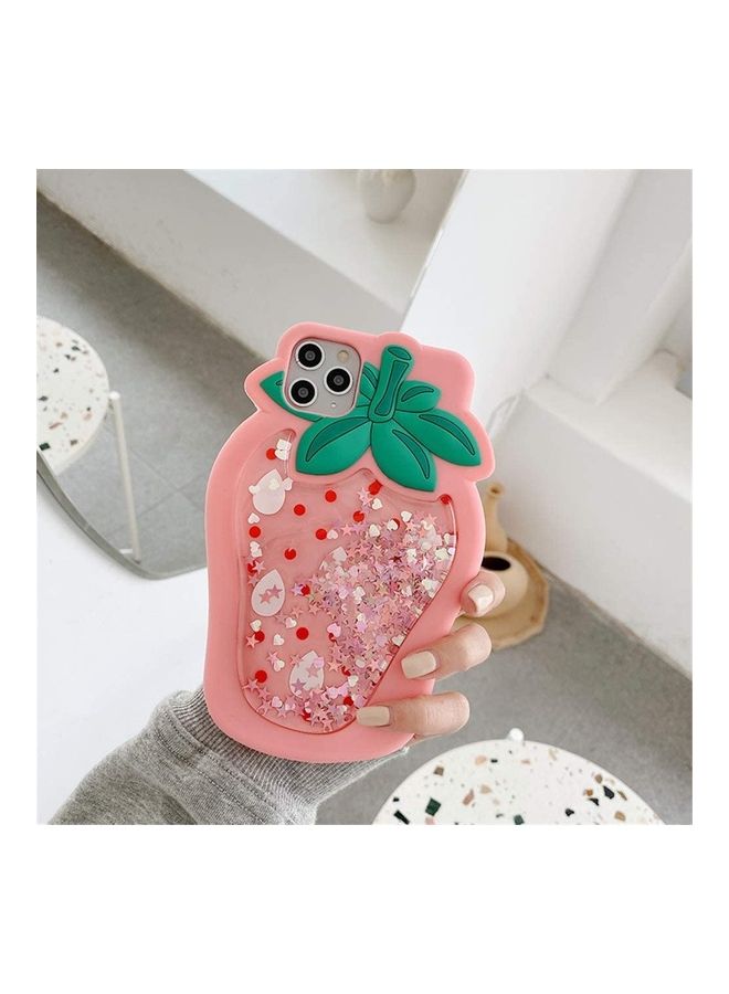 XiuWoo Pop Fidget Toy Phone Case Cover For Apple iPhone 11 Pink/Green - Image 2