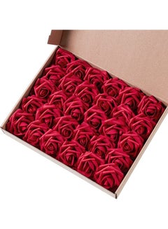 XiuWoo 30 -Piece Artificial Flower Rose Red  - Image 1