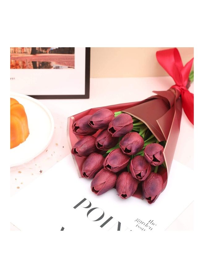 شو وو زهور توليب صناعية، من 20 قطعة متعدد الألوان One Size - Image 4