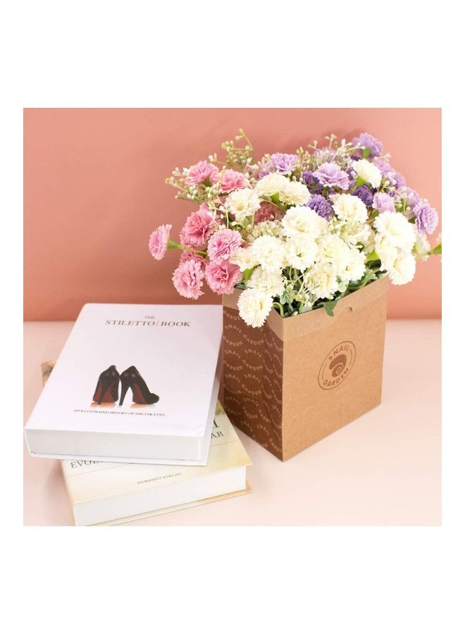 XiuWoo - 60-Heads 3 Bundle Silk Realistic Mini Chrysanthemum Bouquet Multicolour - Image 1