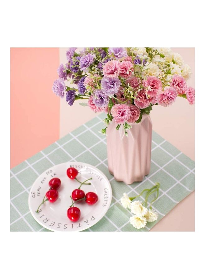 XiuWoo - 60-Heads 3 Bundle Silk Realistic Mini Chrysanthemum Bouquet Multicolour - Image 1