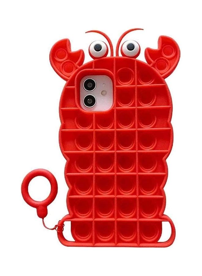 XiuWoo Pop Bubble Fidget Toy Protective Case Cover For Apple iPhone 12 mini Red - Image 1