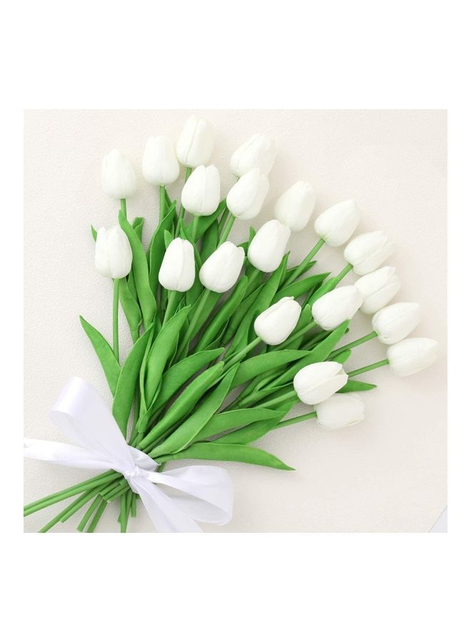 XiuWoo 20-Piece Artificial Tulip Flowers Multicolour One Size - Image 1