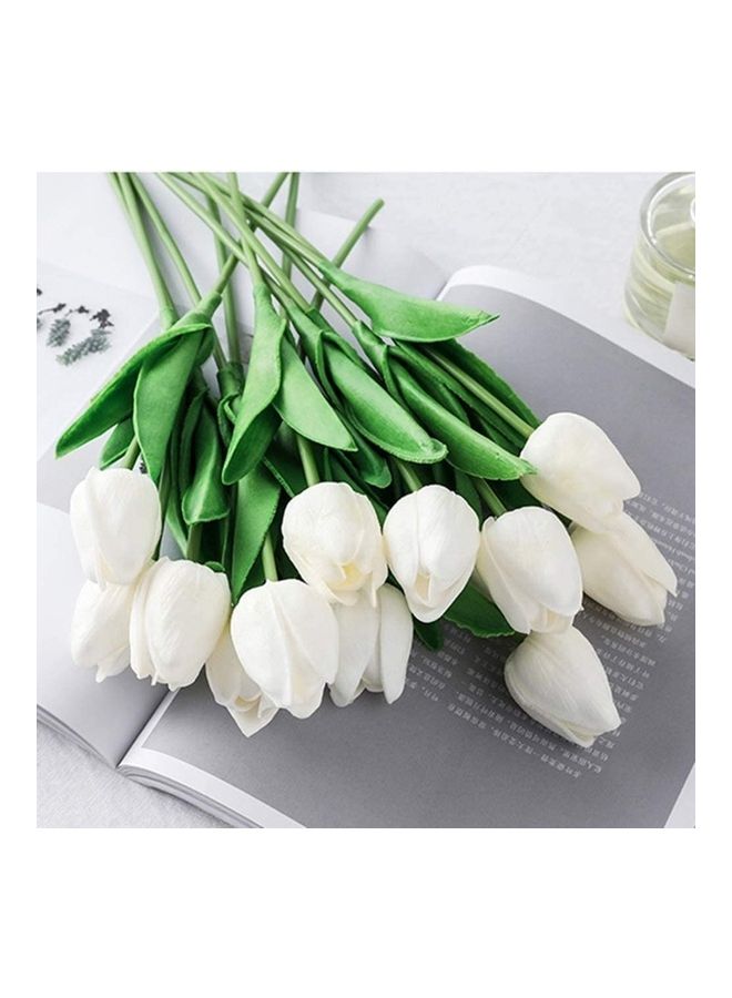 XiuWoo - 20-Piece Artificial Tulip Flowers Multicolour One Size - Image 1