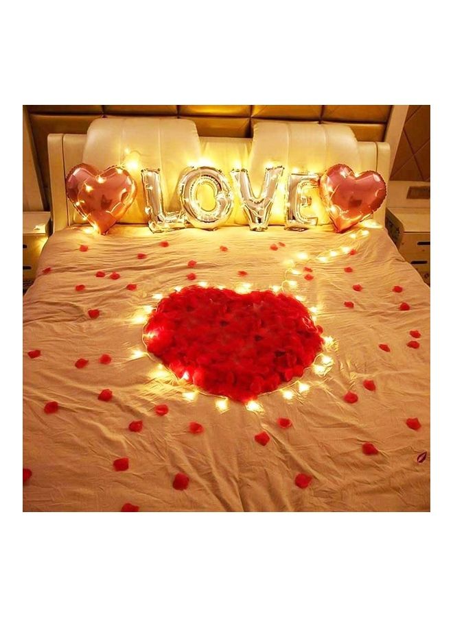 1000-Piece Artificial Silk Rose Petals Romantic Decoration Red - v1618056411/N46439620A_2