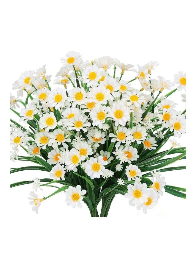 شو وو مجموعة من 4 قطع من أزهار الأقحوان الصناعية متعدد الألوان - Image 1