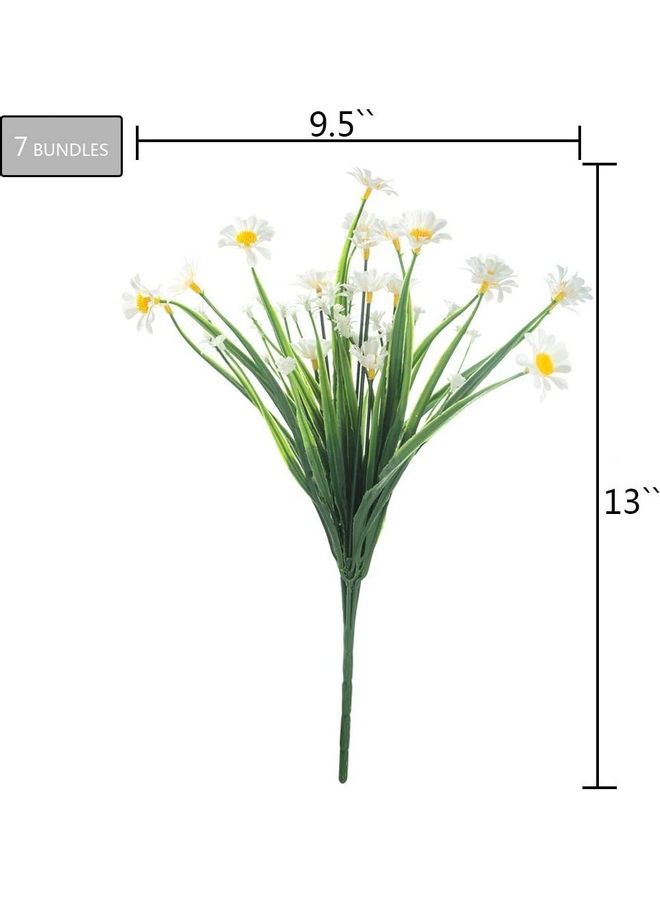 شو وو مجموعة من 4 قطع من أزهار الأقحوان الصناعية متعدد الألوان - Image 2