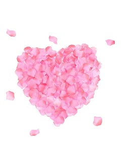XiuWoo 1000 Pcs Artificial Silk Rose Petals Pink  - Image 1