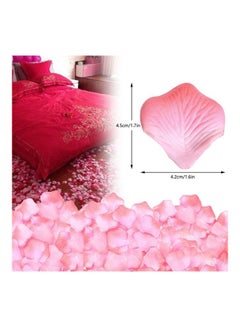 XiuWoo 1000 Pcs Artificial Silk Rose Petals Pink  - Image 2