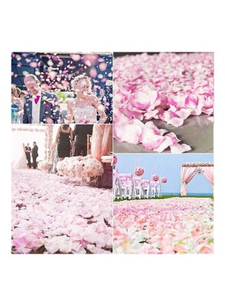 1000 Pcs Artificial Silk Rose Petals Pink - view 3