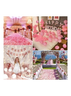 XiuWoo 1000 Pcs Artificial Silk Rose Petals Pink  - Image 5