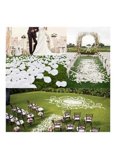 XiuWoo 1000 Pcs Artificial Silk Rose Petals White  - Image 3