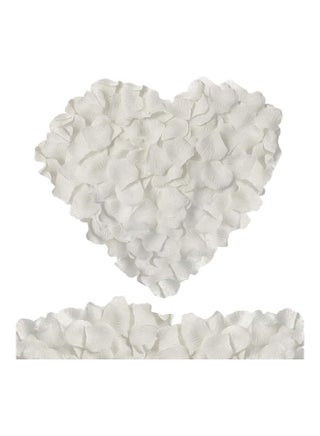 1000 Pcs Artificial Silk Rose Petals White - view 5
