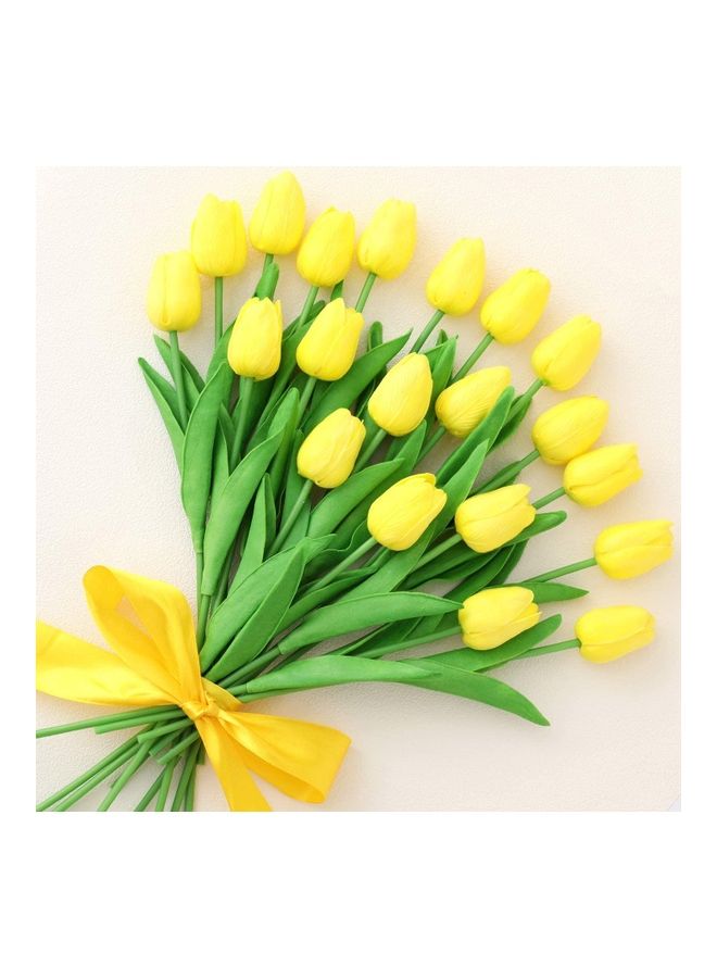 XiuWoo 20-Piece Artificial Tulip Flowers Multicolour One Size  - Image 1