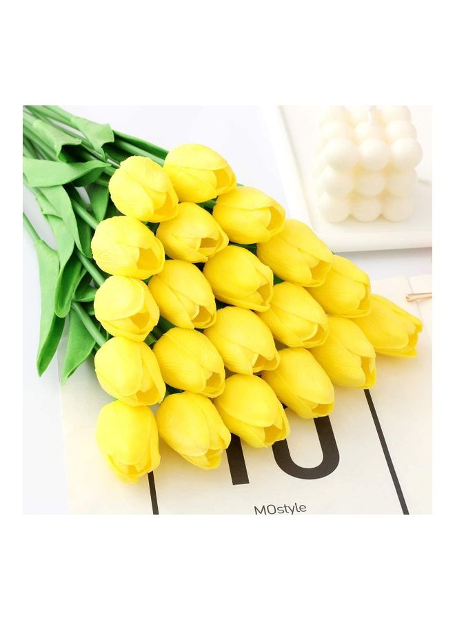 XiuWoo 20-Piece Artificial Tulip Flowers Multicolour One Size  - Image 2