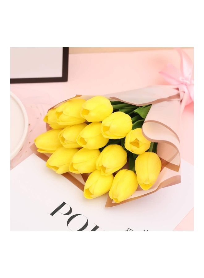 XiuWoo 20-Piece Artificial Tulip Flowers Multicolour One Size  - Image 4