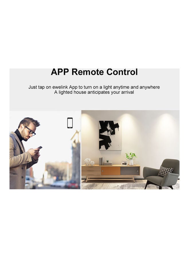 SONOFF Wireless Smart Touch Switch Voice Control Compatible With Google Assistant White - Image 3