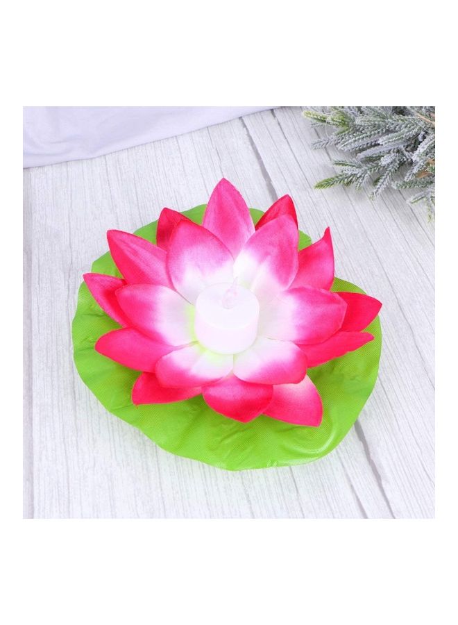 XiuWoo 4-Pack Artificial Floating Lotus, Lily Flower Blessing Light Multicolour  - Image 5