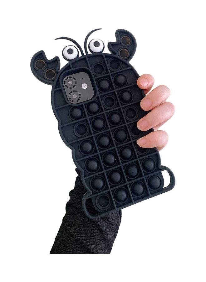 XiuWoo Pop Fidget Bubble Protective Case For Apple iPhone 12/12 Pro Black - Image 3