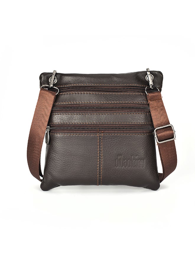 ديبولار حقيبة كروس صغيرة أنيقة بحزام كتف بني - Image 1